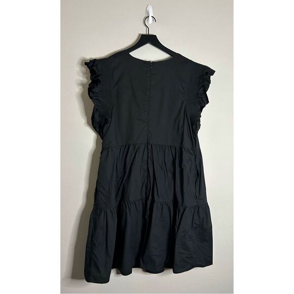 English Factory Ruffled Dress with Smocking Detail - Picture 4 of 12